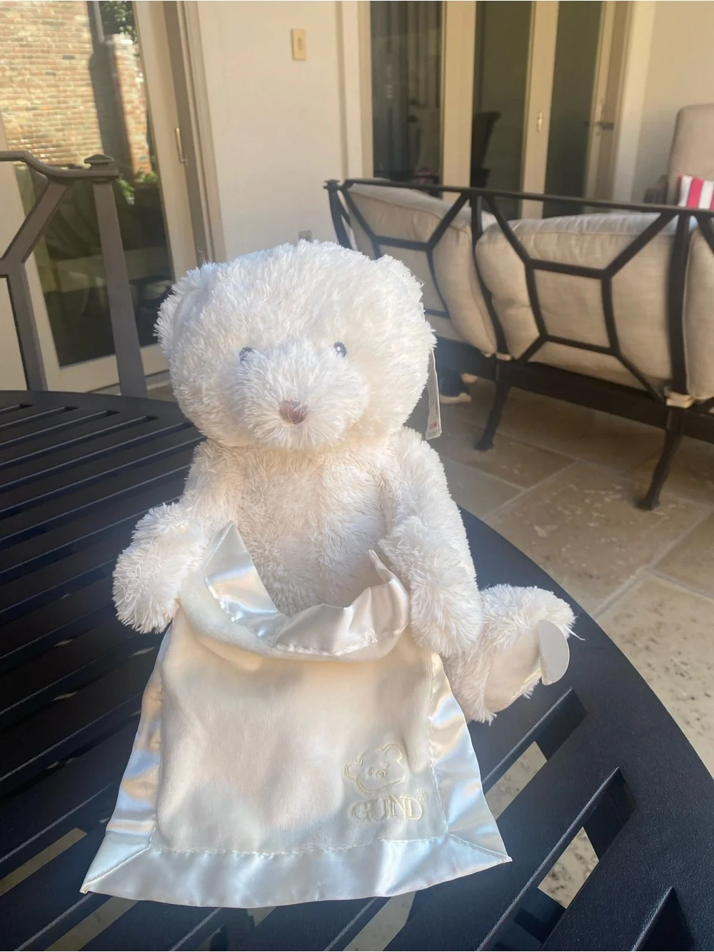 Gund plush cream